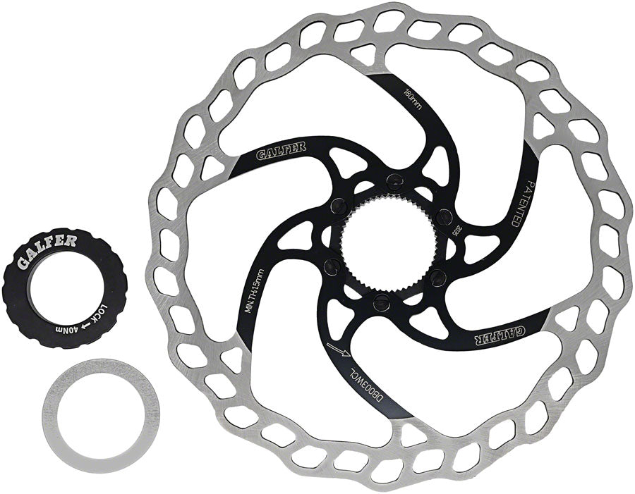 Galfer 180mm Rotor CL 1.8mm Black/Silver