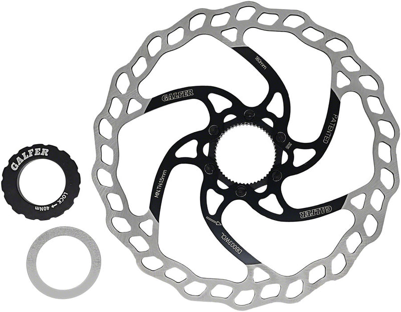 Galfer 180mm Rotor CL 1.8mm Black/Silver