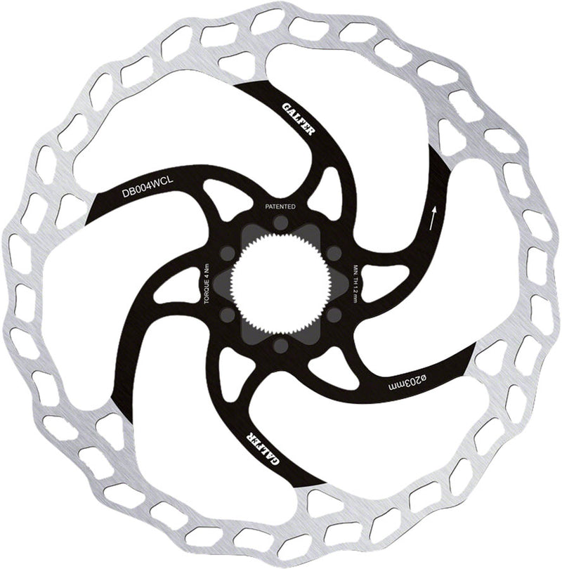 Galfer 203mm Rotor CL 1.8mm Black/Silver