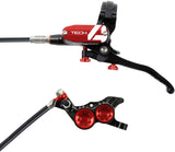 Hope Tech 4 V4 Disc Brake and Lever Set - Rear Hydraulic Post Mount Red