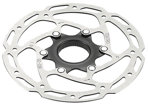 Tektro TR-35 Disc Brake Rotor - 180mm Center-Lock 1.8mm Thickness Silver