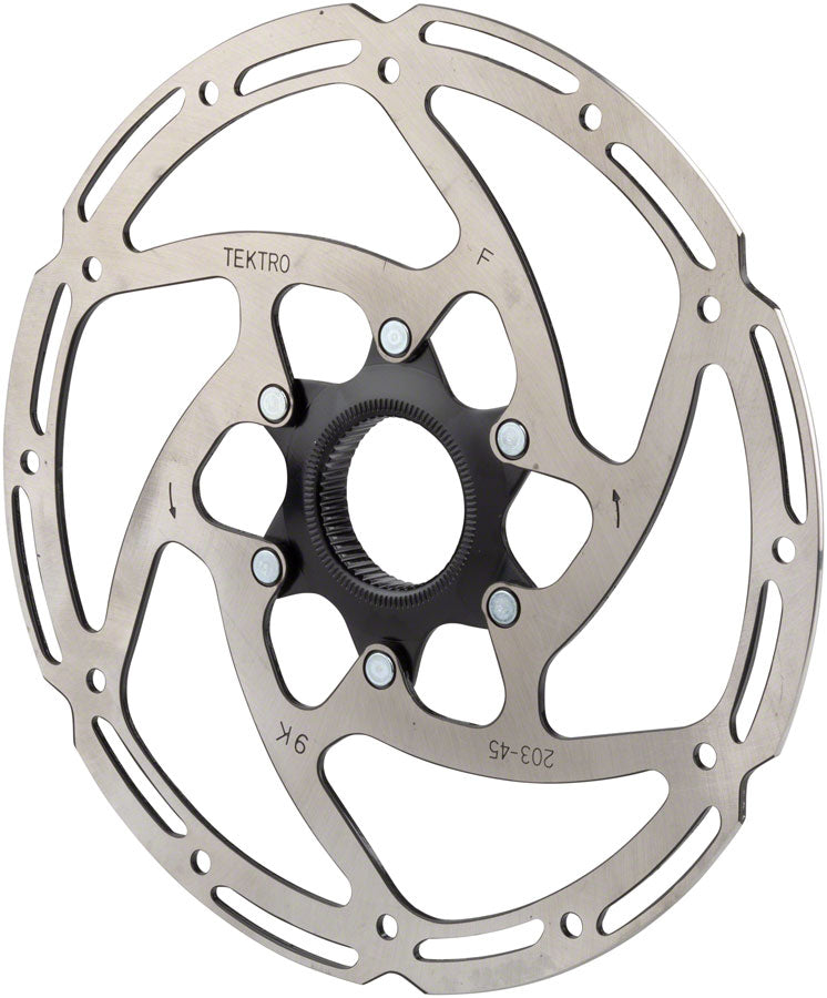 Tektro TR-45 Disc Brake Rotor - 160mm Center-Lock 2.3mm Thickness Silver