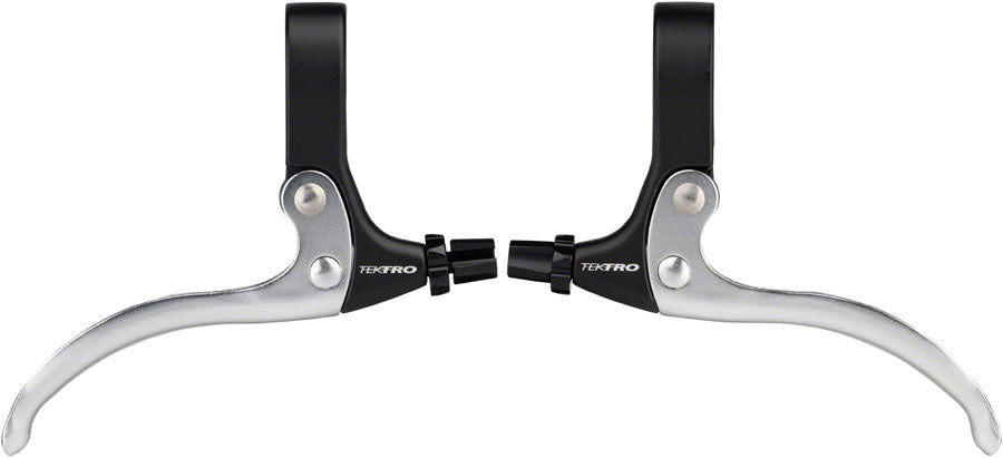 Tektro FL540 Flat Bar Levers Black/Silver Pair