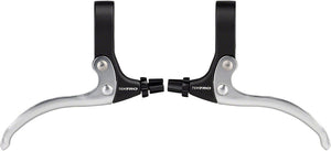 Tektro FL540 Flat Bar Levers Black/Silver Pair