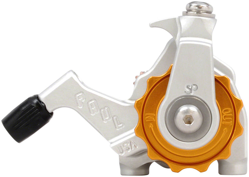 Paul Component Engineering Flat-Mount Klamper Disc Caliper Road Short Pull Silver Orange Adjusters