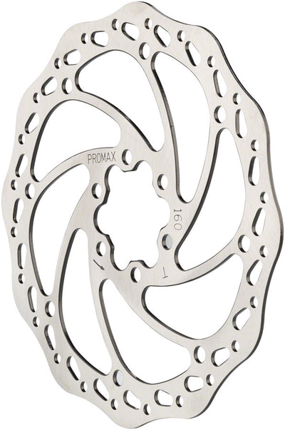 Promax Sport S1 Disc Brake Rotor - 160mm 6-Bolt Silver
