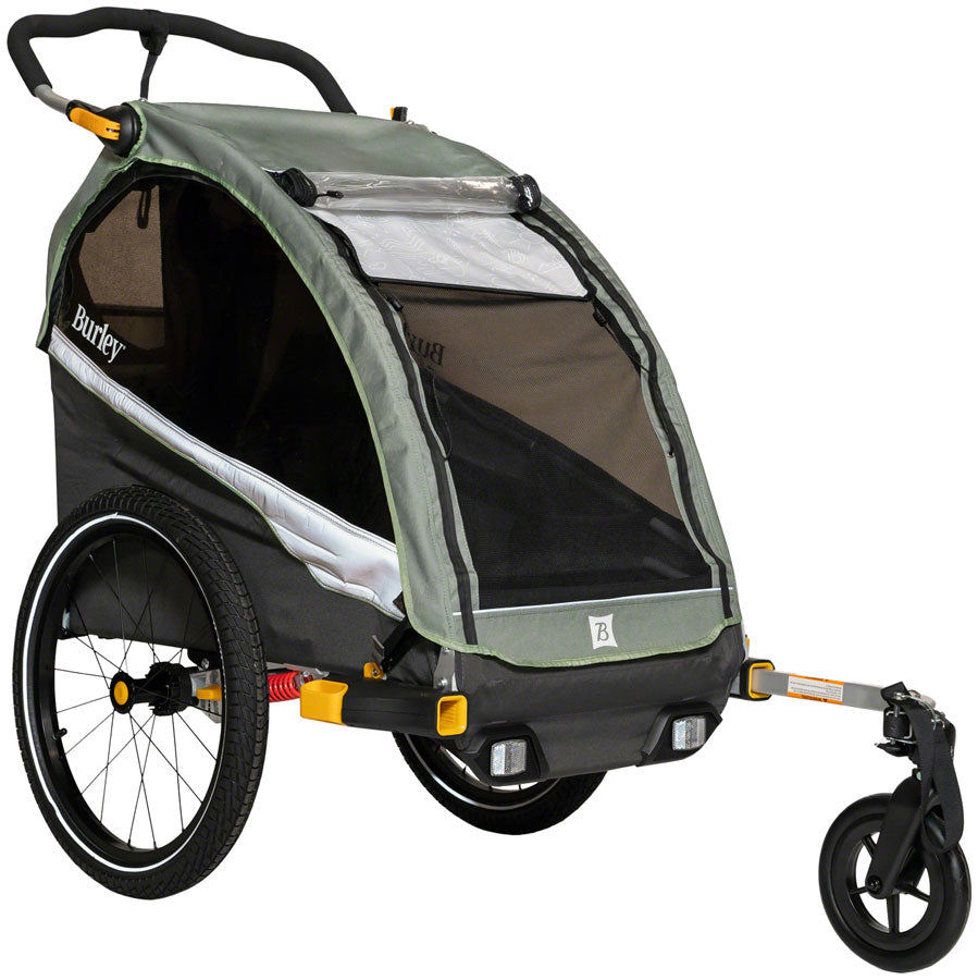 Burley DLite X Child Trailer - Single Sage Green
