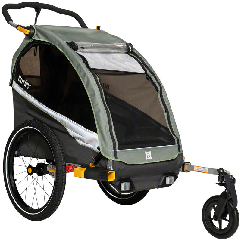 Burley DLite X Child Trailer - Single Sage Green