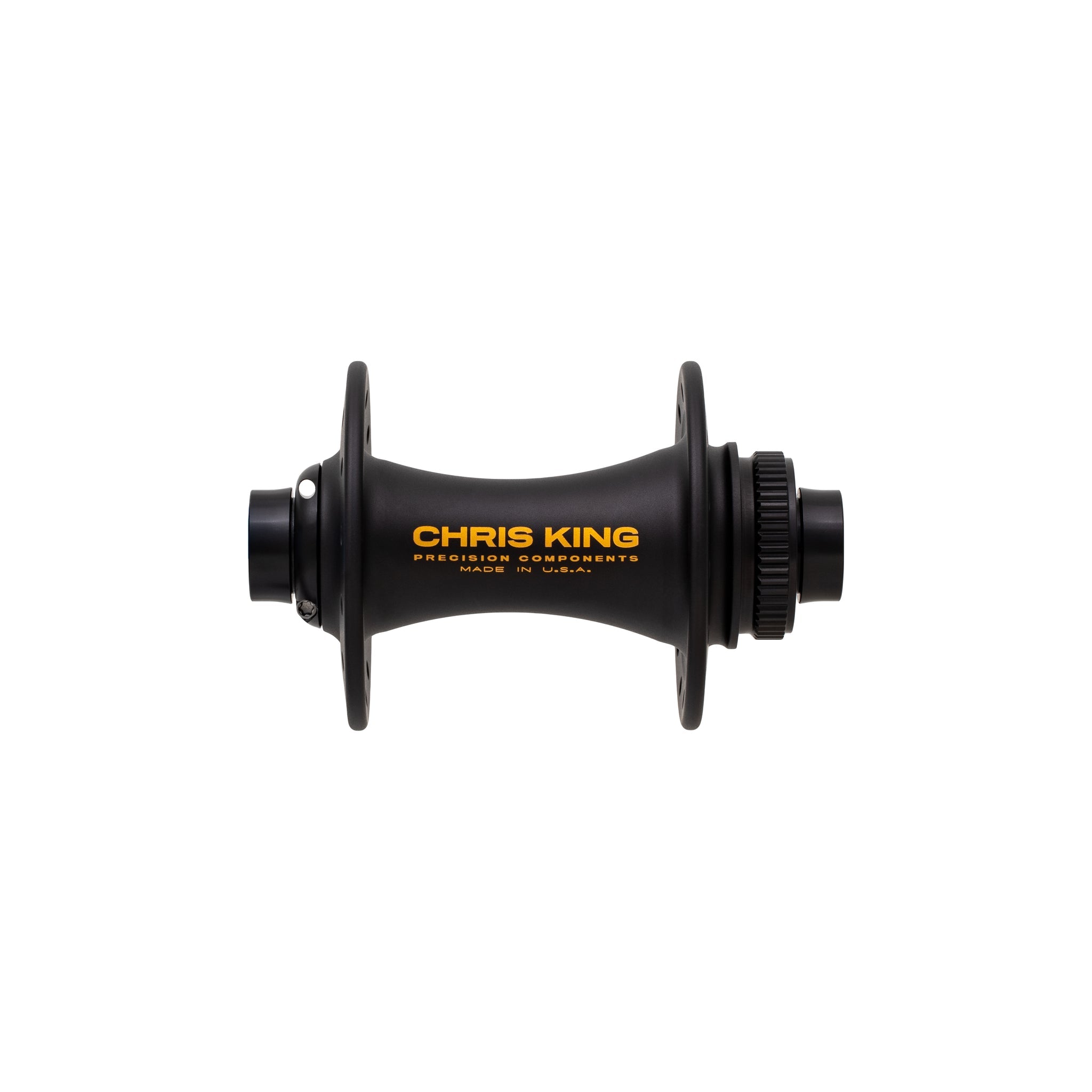 Chris King Boost Centerlock Front Hub - Two Tone Black Gold, 32h, 15 x 110mm, Ceramic