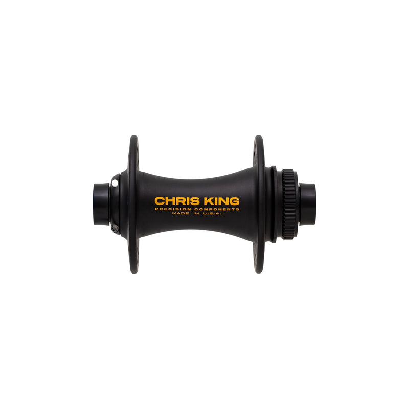 Chris King Boost Centerlock Front Hub - Two Tone Black Gold, 32h, 15 x 110mm, Ceramic