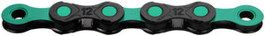 KMC DLC 12 Chain - 12-Speed 126 Links Black/Celeste
