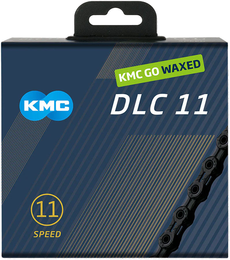 KMC DLC Waxed Chain - 11-Speed 118 Links Black