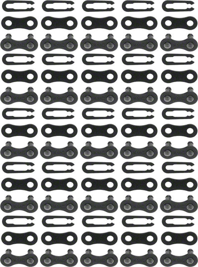 KMC Z410 Master Link - Single Speed 1/2" x 1/8" Black 25 Pairs