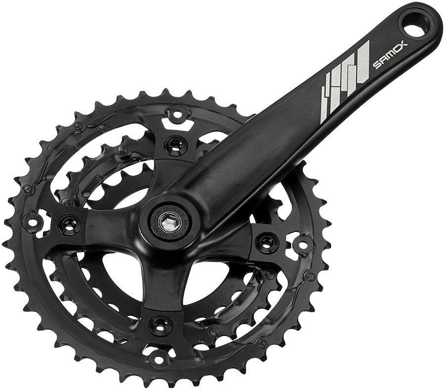 Samox AF26 Crankset - 170mm 10-Speed 44/32/22t 104/64 BCD JIS Square Taper Spindle Interface Spindle Bolts Sold Separate BLK