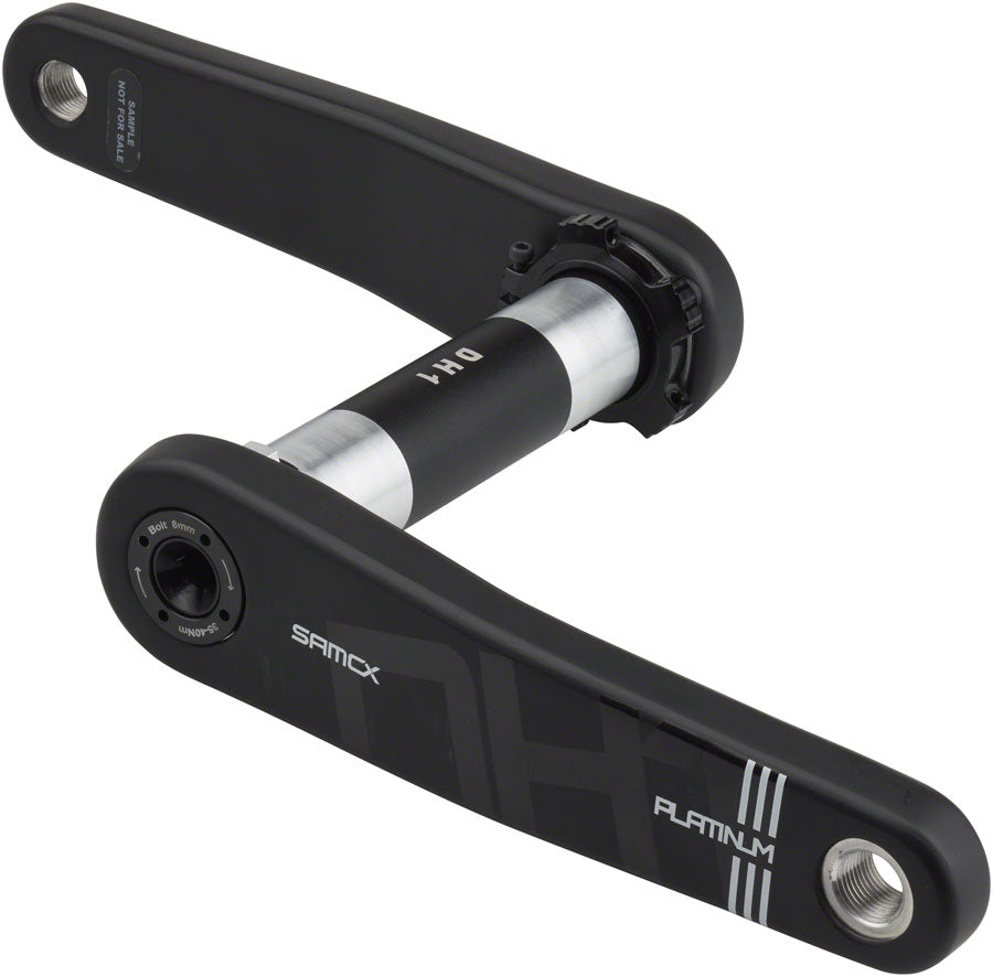 Samox Platinum DH-1 Carbon Crankset - 160mm 3-Bolt Direct Mount DUB Spindle BLK