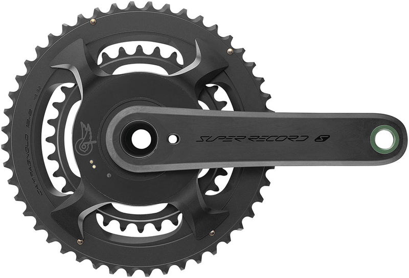 Campagnolo Super Record S Wireless Power Meter Crankset - 172.5mm 12-Speed 50/34t Campy 121/88 Asym BCD Ultra Torque Spindle Carbon