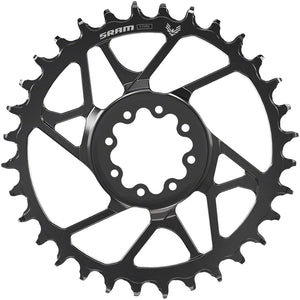 SRAM S1000 Eagle T-Type Direct Mount Chainring - 34t 12-Speed 8-Bolt Direct Mount 3mm Offset Aluminum BLK