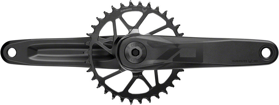 SRAM Eagle 70 T-Type Wide Crankset - 165mm 12-Speed 32t Chainring Direct Mount 2-Guards DUB Spindle Interface BLK