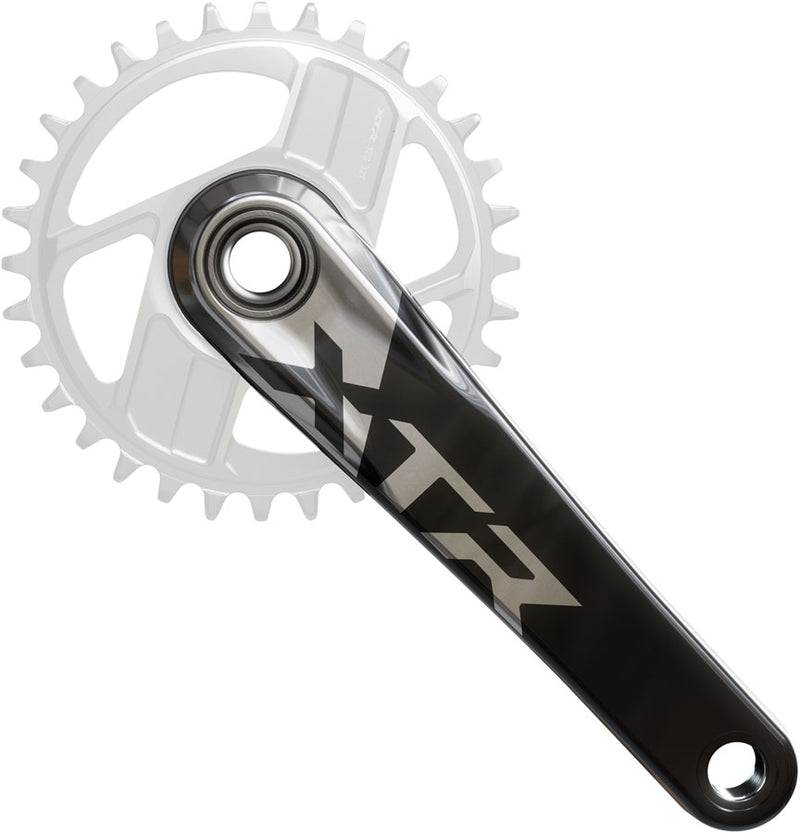 Shimano XTR FC-9220 Enduro Crankset - 160mm, 12-Speed, 1x, Direct Mount, Hollowtech II Hollow-Forged Crankarms, Black/Silver