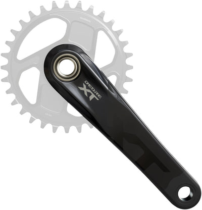Shimano Deore XT FC-M8200 Crankset - 175mm, 1x, Direct Mount, Hollowtech II Hollow-Forged Crankarms, Black