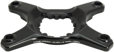 Cane Creek eeWings Chainring Spider - 4-Bolt 110 80 Asymmetric BCD CC 3-Bolt Mount Type Shimano GRX 1x 2x System Only BLK