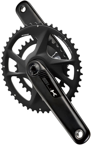 Full Speed Ahead SL-K 2x Modular Carbon Crankset - 170mm For Shimano HG+ 12-Speed 53/39t DM/90 BCD 30mm 386EVO Spindle BLK