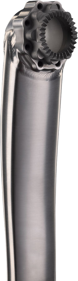 Cane Creek eeWings All-Road Titanium Crankset - 165mm 8-Bolt Direct Mount 30mm Spindle Brushed Titanium