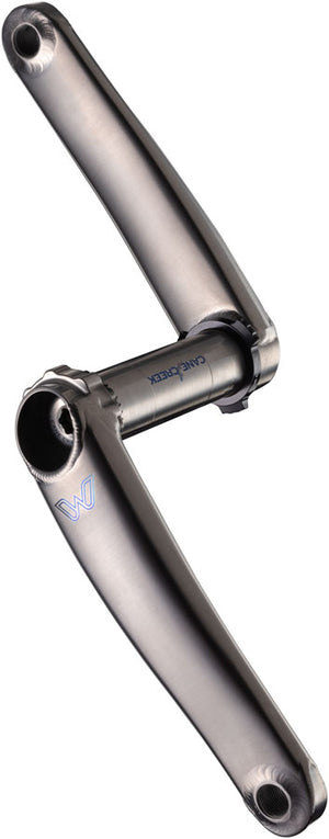 Cane Creek eeWings All-Road Titanium Crankset - 165mm 8-Bolt Direct Mount 30mm Spindle Brushed Titanium