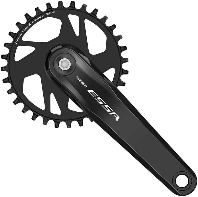 Shimano ESSA FC-U2000-1 Crankset - 175mm 7/8-Speed 32t Riveted Square Taper JIS Spindle Interface BLK
