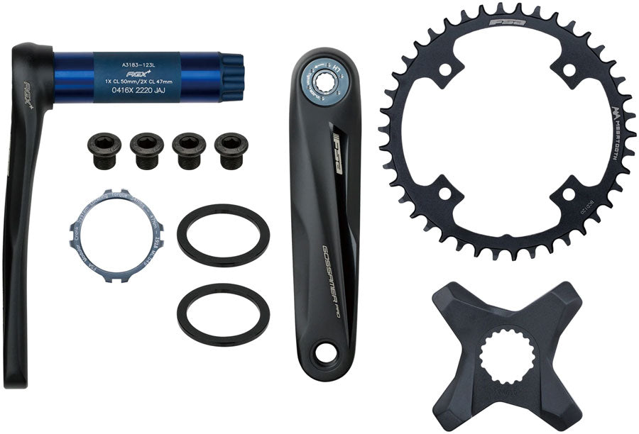 FSA Gossamer Pro AGX+ Modular Crankset 44T 172.5mm N11 - Black