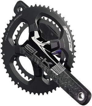 FSA SL-K Light Crankset 2x 50/34T Chainrings 170mm Arm Length 110BCD Asymmetric Bolt Pattern 386EVO Spindle – BLK