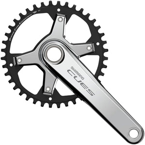 Shimano CUES FC-U6030-1 Crankset - 170mm 9/10/11-Speed 40t Asymmetric 110 BCD Silver
