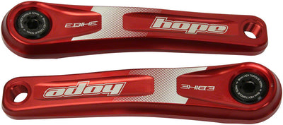 Hope Ebike Crank Arm Set - 155mm ISIS Standard Offset Red