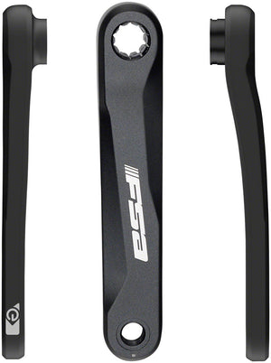 Full Speed Ahead CK-320 Ebike Crank Arm Set - ISIS 165mm without bolts Black