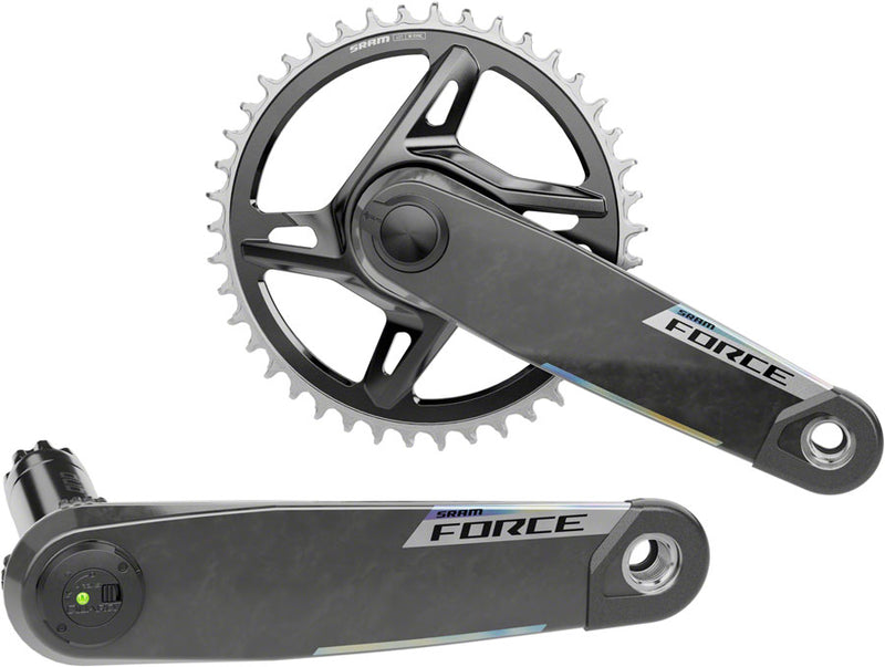 SRAM Force 1x XPLR AXS Power Meter Wide Crankset - 172.5mm 12/13-Speed 42t 8-Bolt Direct Mount DUB PM Spindle Carbon E1