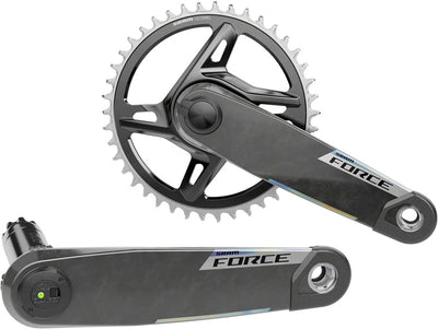 SRAM Force 1x XPLR AXS Power Meter Wide Crankset - 165mm 12/13-Speed 42t 8-Bolt Direct Mount DUB PM Spindle Carbon E1