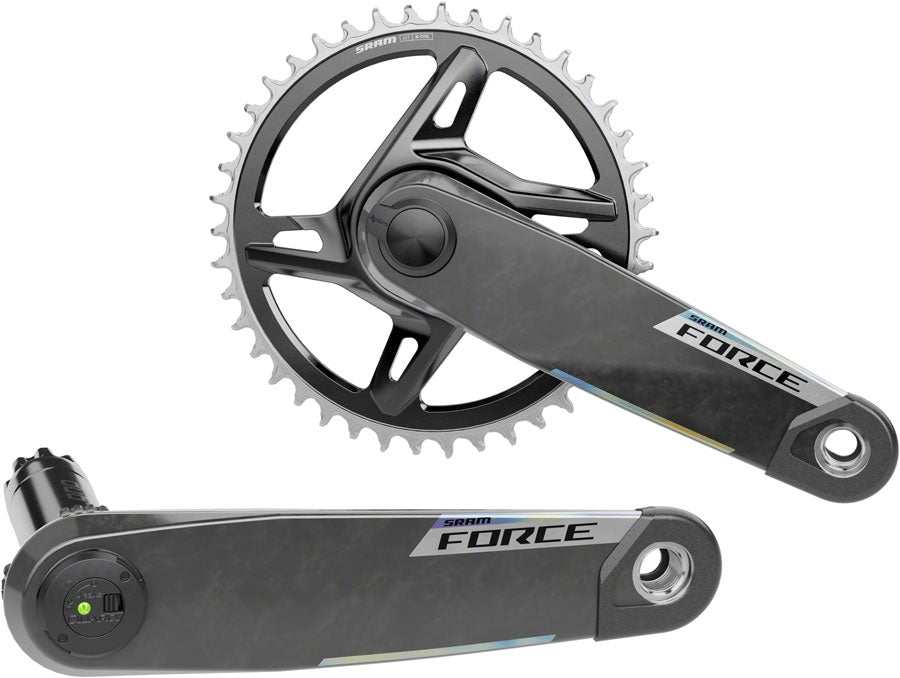 SRAM Force 1x XPLR AXS Power Meter Wide Crankset - 170mm 12/13-Speed 42t 8-Bolt Direct Mount DUB PM Spindle Carbon E1
