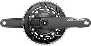 SRAM Force AXS Power Meter Crankset - 165mm 12-Speed 48/35t Thread Mount 8-Bolt PM Spider DUB Spindle Carbon E1