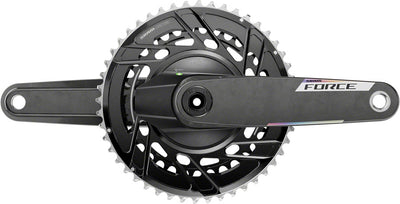 SRAM Force AXS Power Meter Crankset - 165mm 12-Speed 48/35t Thread Mount 8-Bolt PM Spider DUB Spindle Carbon E1