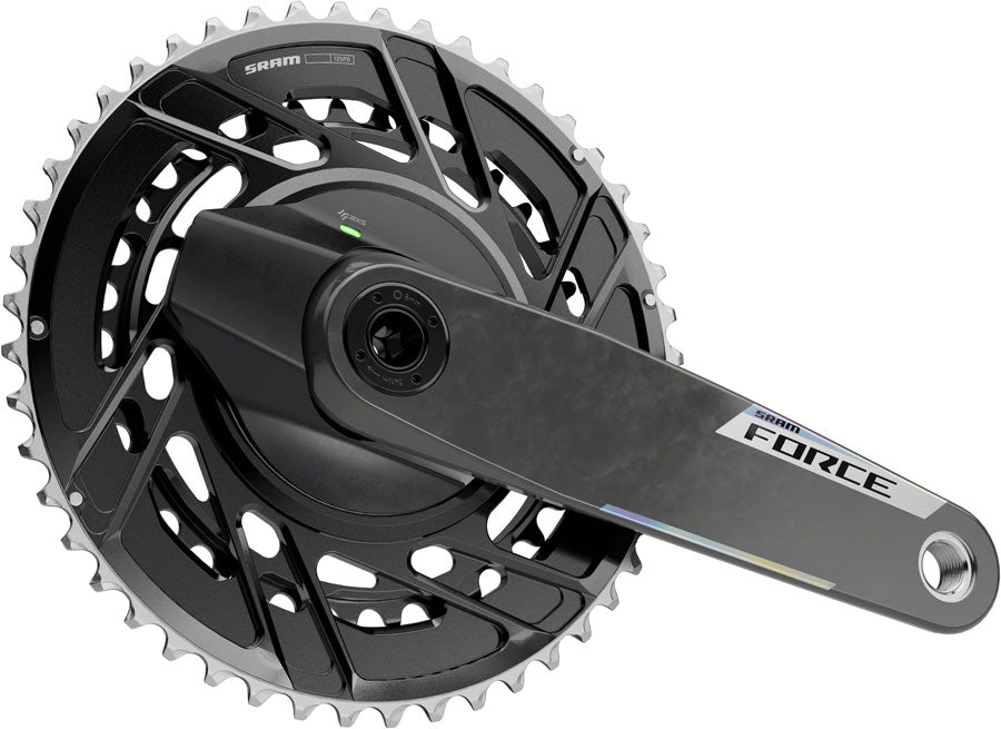 SRAM Force AXS Power Meter Crankset - 175mm 12-Speed 46/33t Thread Mount 8-Bolt PM Spider DUB Spindle Carbon E1