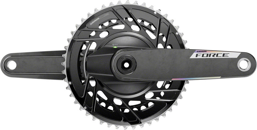 SRAM Force AXS Power Meter Crankset - 175mm 12-Speed 46/33t Thread Mount 8-Bolt PM Spider DUB Spindle Carbon E1