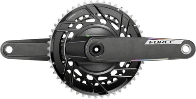 SRAM Force AXS Power Meter Crankset - 175mm 12-Speed 46/33t Thread Mount 8-Bolt PM Spider DUB Spindle Carbon E1