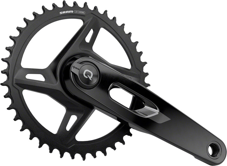SRAM Rival 1x XPLR AXS Power Meter Wide Crankset - 165mm 12/13-Speed 42t 8-Bolt Direct Mount DUB PM Spindle BLK E1