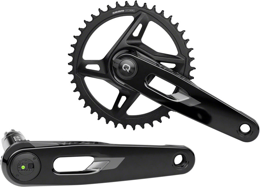 SRAM Rival 1x XPLR AXS Power Meter Wide Crankset - 172.5mm 12/13-Speed 42t 8-Bolt Direct Mount DUB PM Spindle BLK E1