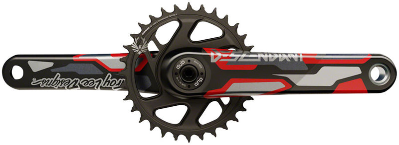 Truvativ Descendant CoLab DUB Crankset Spindle: 28.99mm 32 DUB 170mm Red Boost