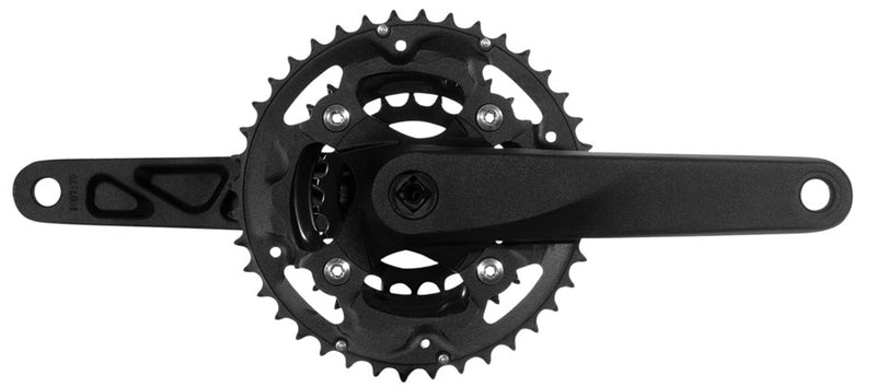 Samox X3s Crankset - 175mm 9/10 Speed 40/30/22t 96/64 BCD JIS Square Taper Spindle Inferface BLK