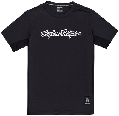 Troy Lee Designs Skyline Short Sleeve Ride Tee – Signature Black Medium