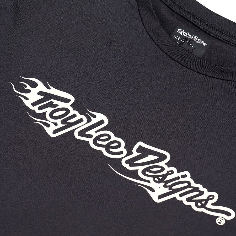 Troy Lee Designs Ruckus Long Sleeve Ride Tee – Burn Out Carbon Large