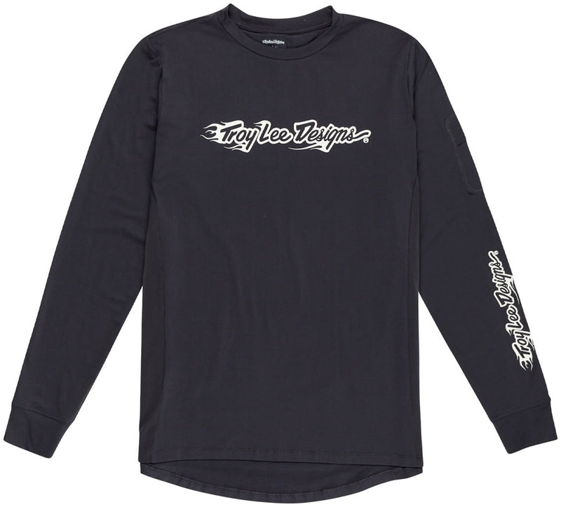 Troy Lee Designs Ruckus Long Sleeve Ride Tee – Burn Out Carbon X-Large