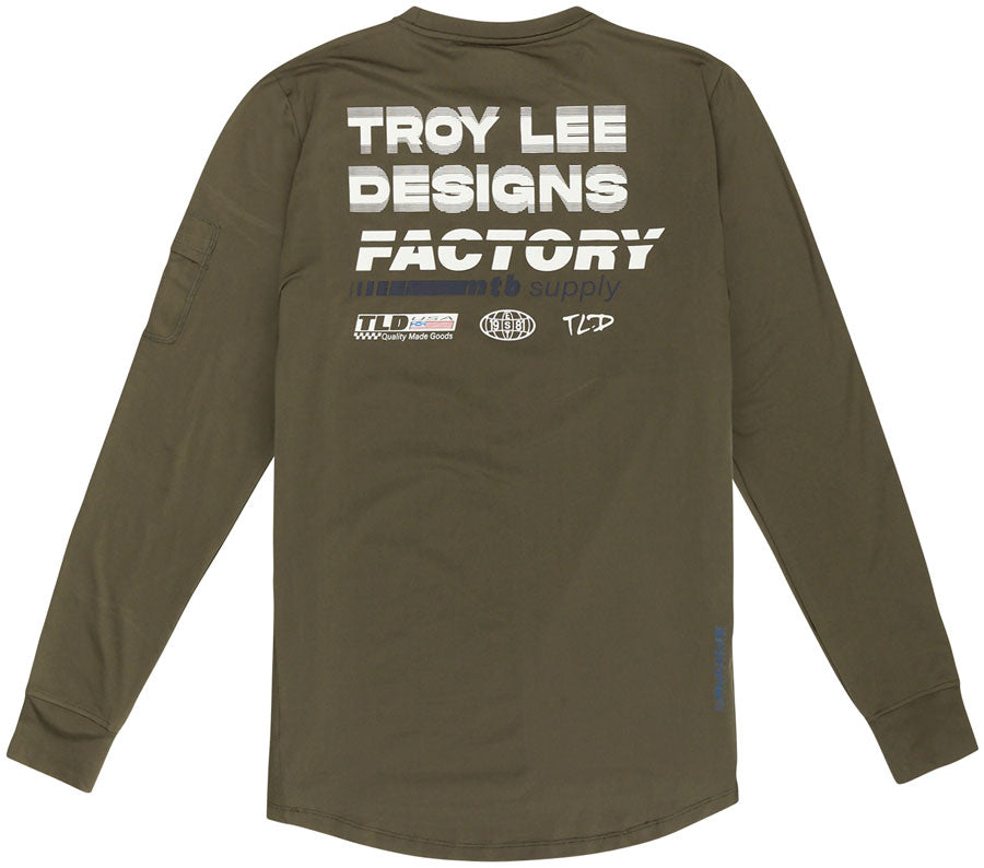 Troy Lee Designs Ruckus Long Sleeve Ride Tee – Factory Caper X-Large